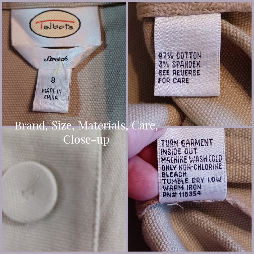 Talbots Stretch Jacket Size 8 - image 4